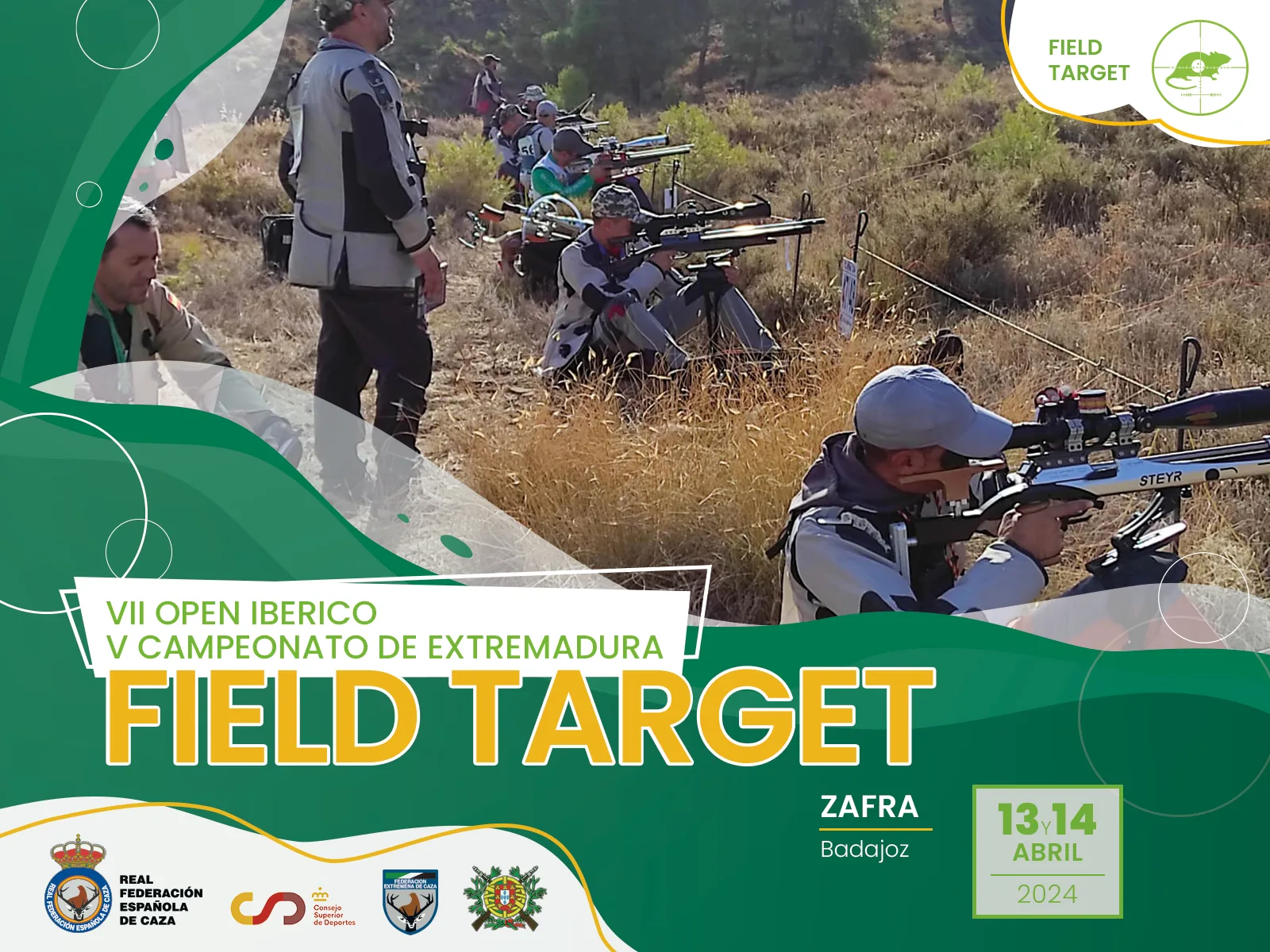 Zafra acoge el VII Open Ibérico de Field Target con los mejores competidores de la península