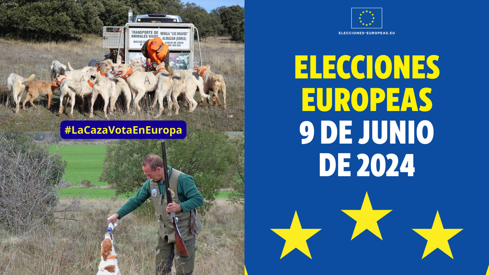 La RFEC pone en marcha la campaña “La Caza Vota en Europa”