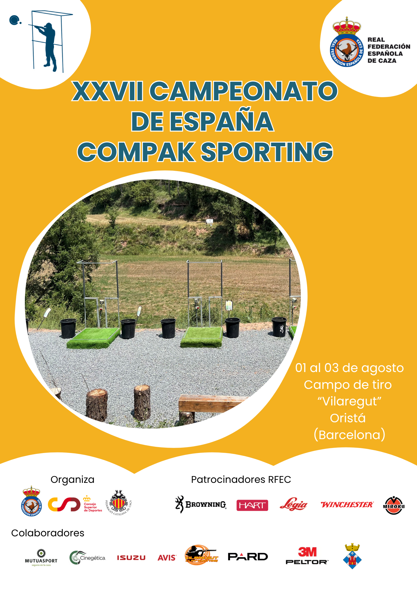 Oristá decidirá a los mejores tiradores nacionales de Compak Sporting de 2025