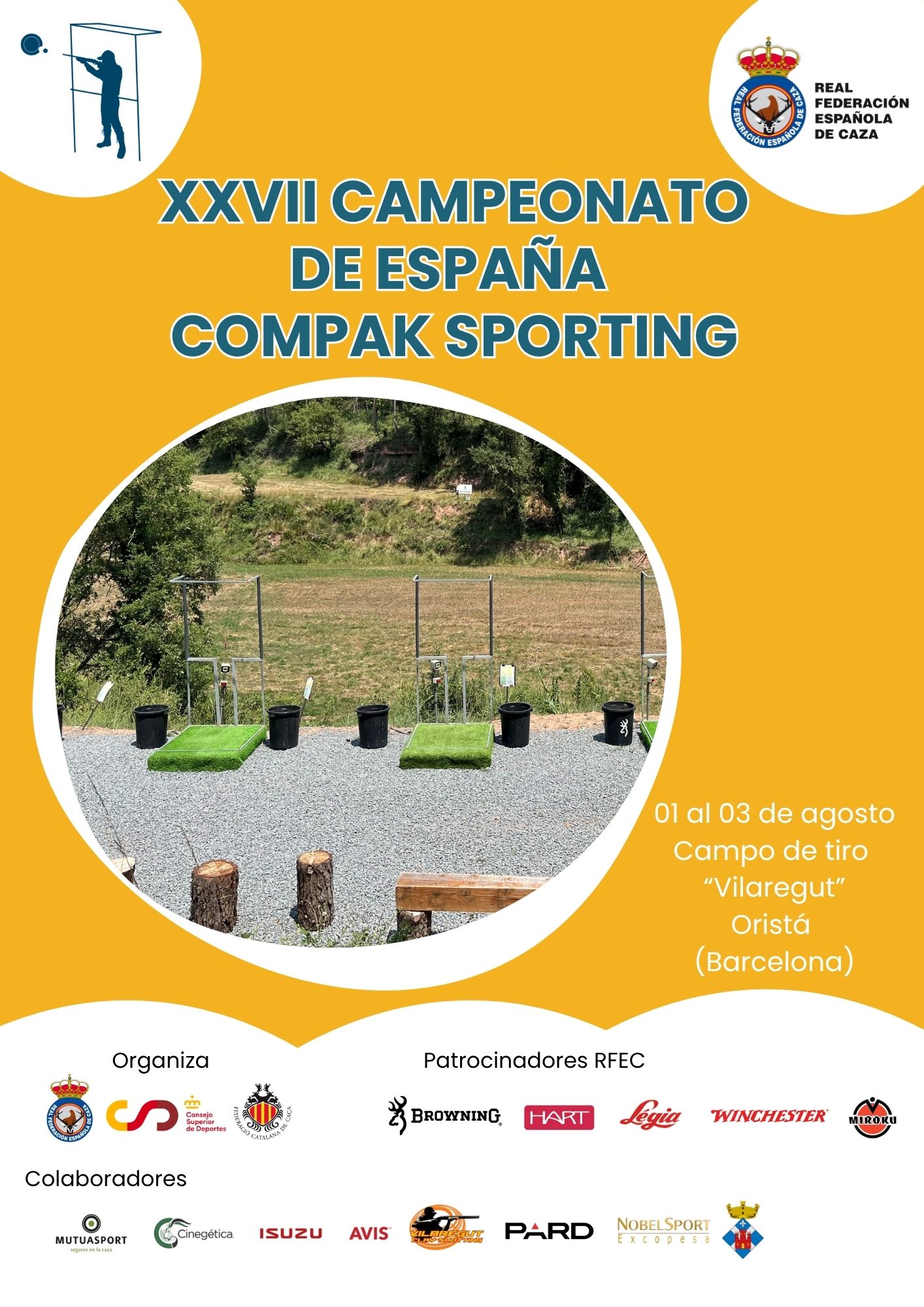 Oristá decidirá a los mejores tiradores nacionales de Compak Sporting de 2025