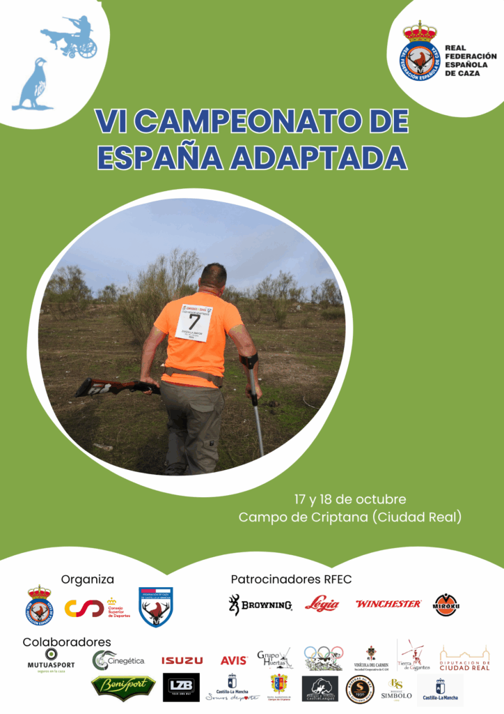 Cartel VI Campeonato de España de Caza Menor Adaptada