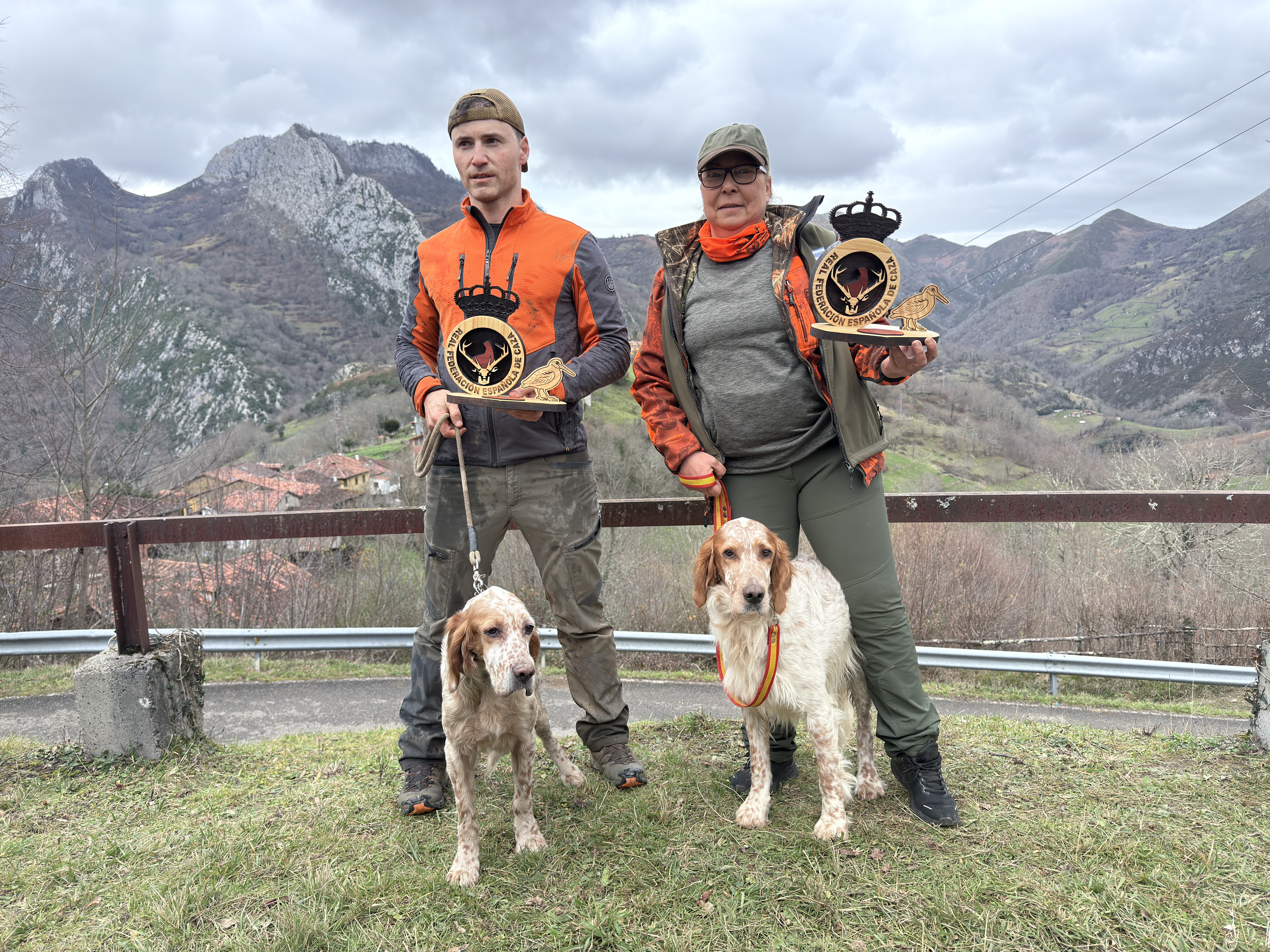 La Reserva de Amieva corona a David Lavín y a Lola Abellán como campeones de España de caza de becadas de 2026