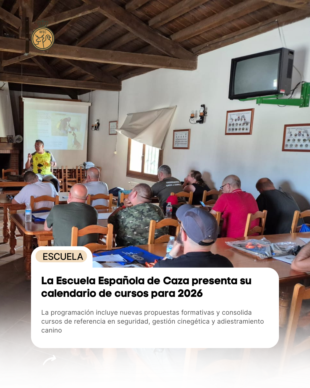 La Escuela Española de Caza presenta su calendario de cursos para 2026