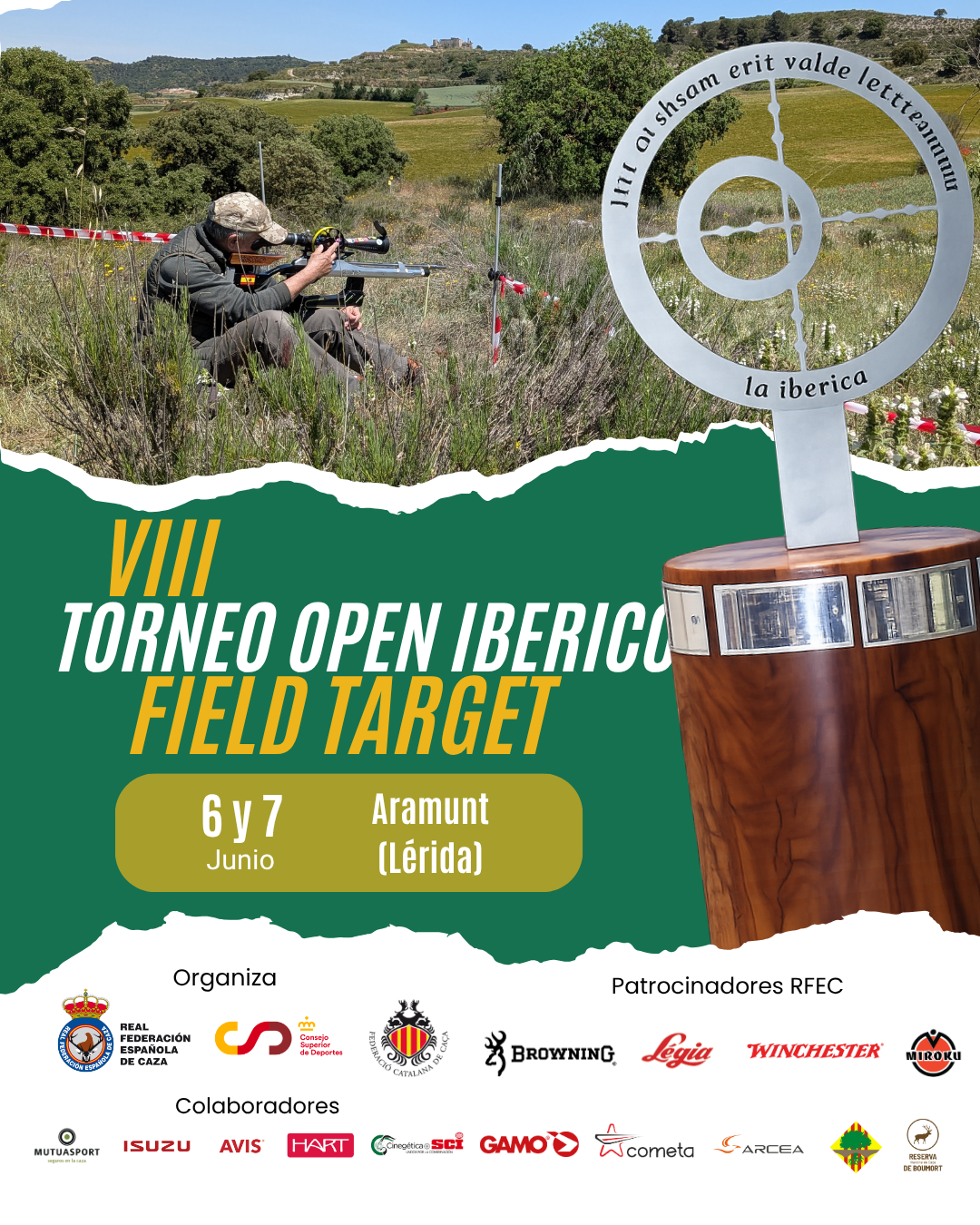 Aramunt acoge el VIII Open Ibérico de Field Target con los mejores tiradores de la península