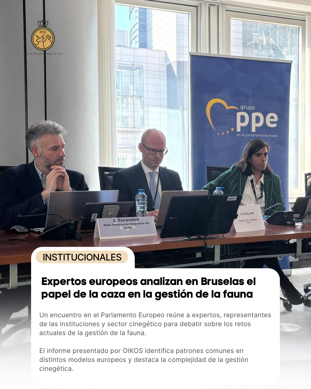 Expertos europeos analizan en Bruselas el papel de la caza en la gestión de la fauna