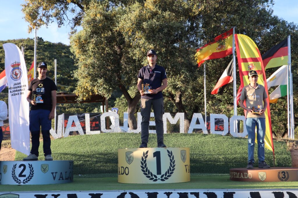 Pódium junior de la XVIII Copa de España de Compak Sporting