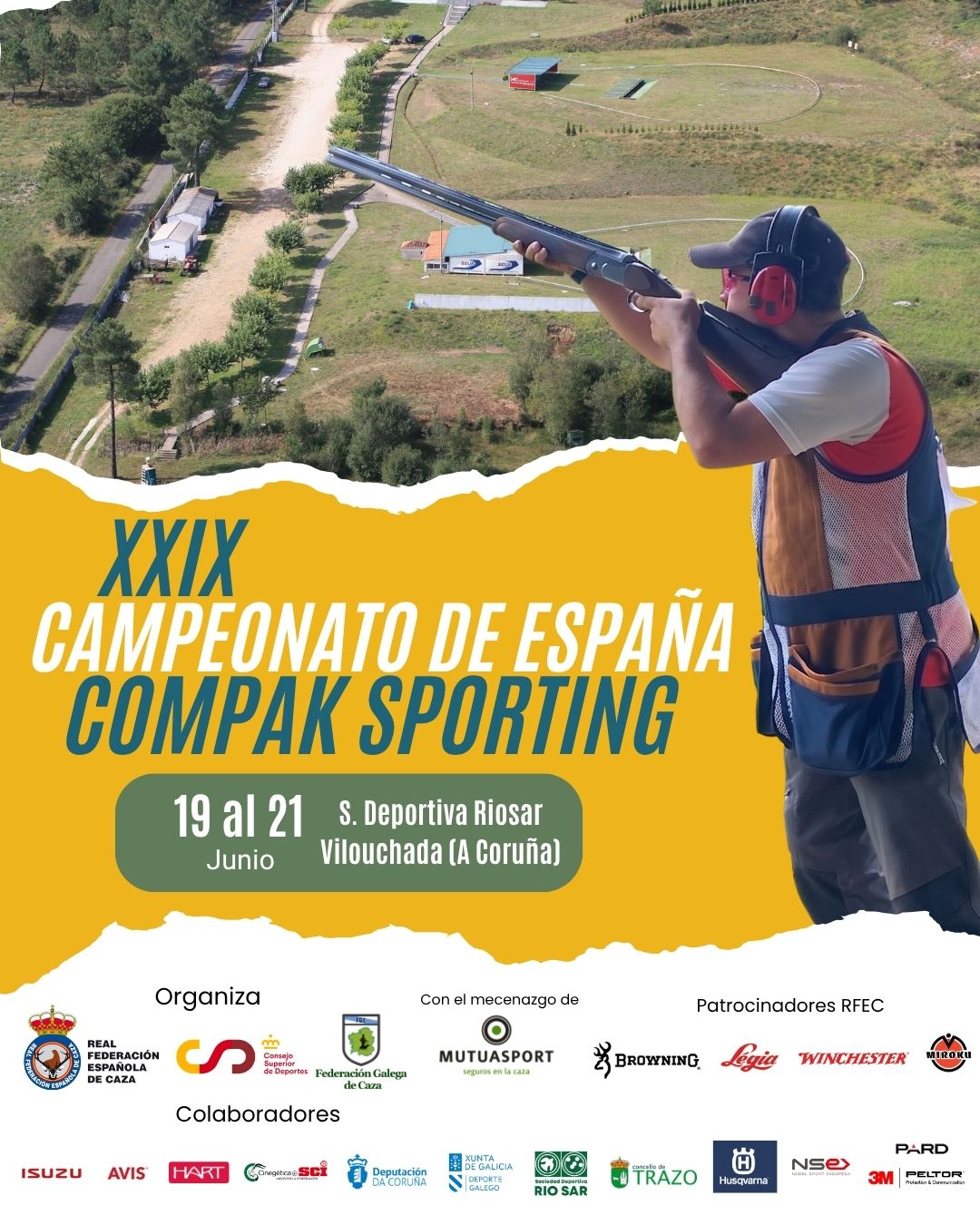 Rio Sar decidirá a los mejores tiradores nacionales de Compak Sporting de 2026