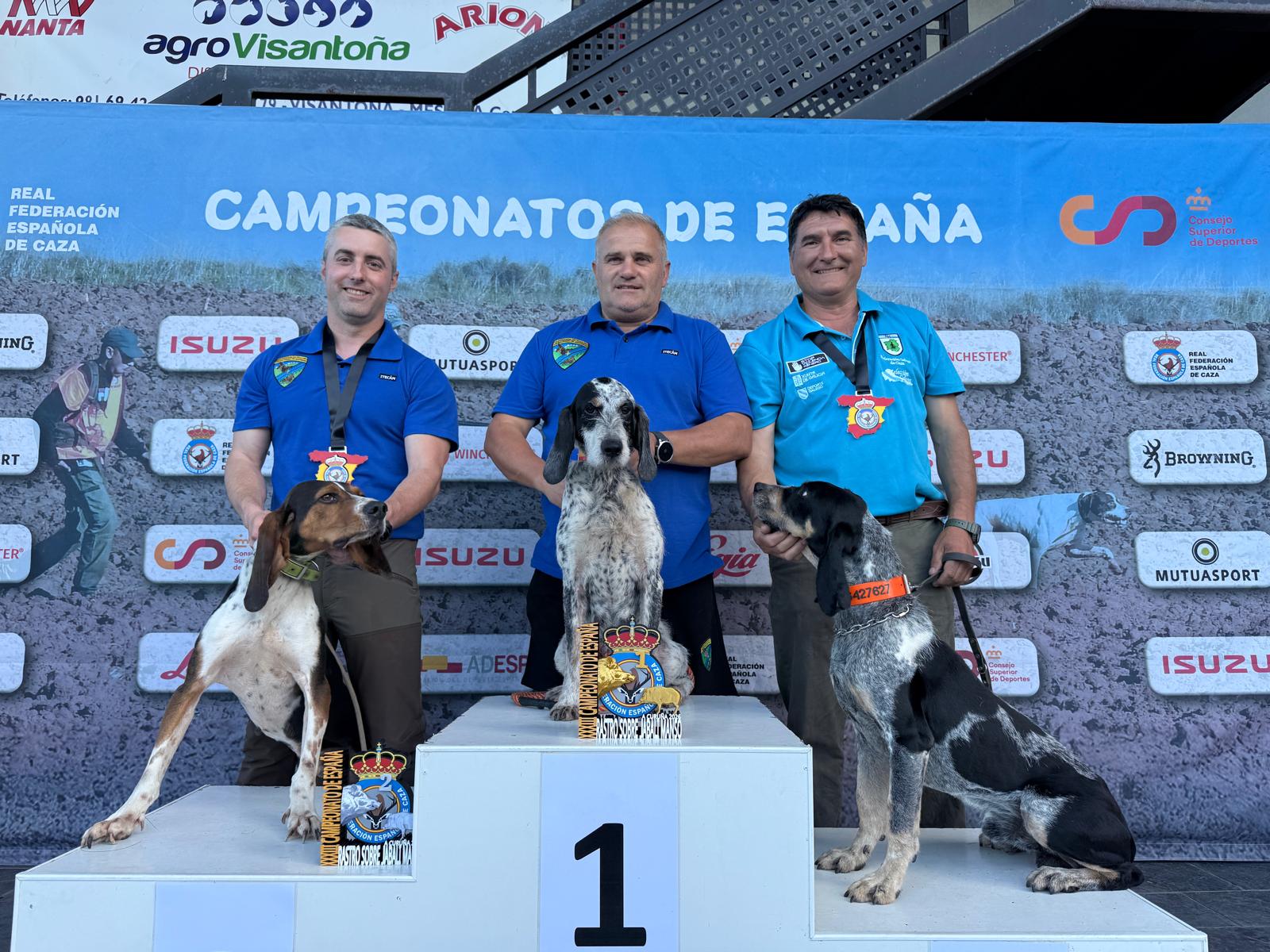 Diego Molina García revalida el título de campeón de España de Rastro sobre Jabalí