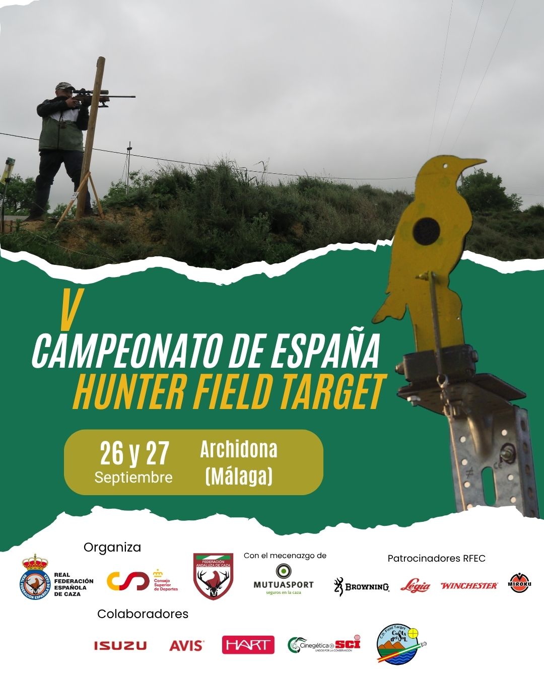 Archidona acogerá el V Campeonato de España de Hunter Field Target los días 26 y 27 de septiembre
