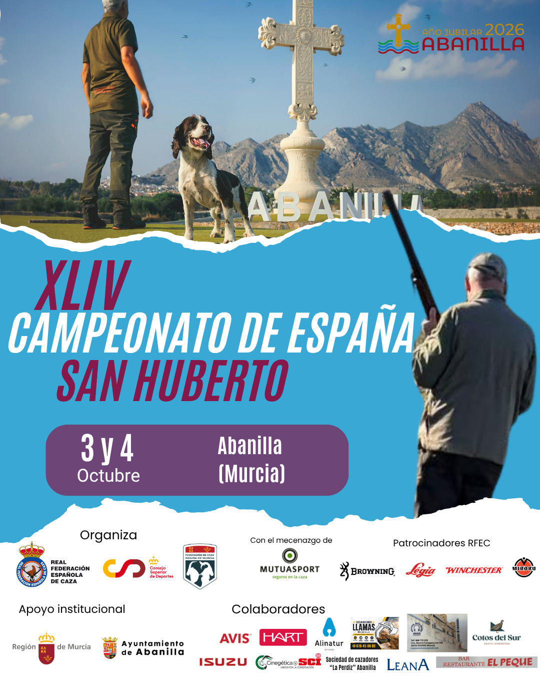 Abanilla reunirá a los mejores especialistas nacionales en el XLIV Campeonato de España de San Huberto